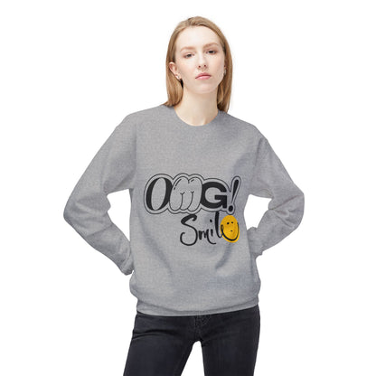 OMG!Smile Softstyle  Crewneck Sweatshirt