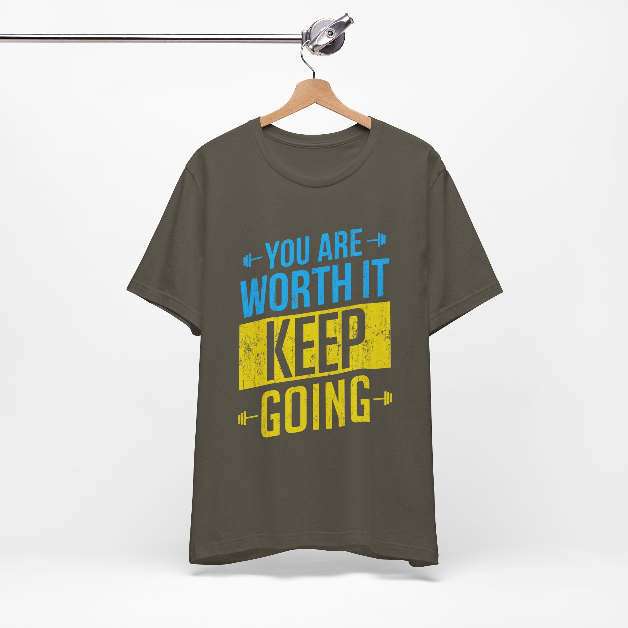 Vous en valez la peine, continuez, tee-shirt unisexe 