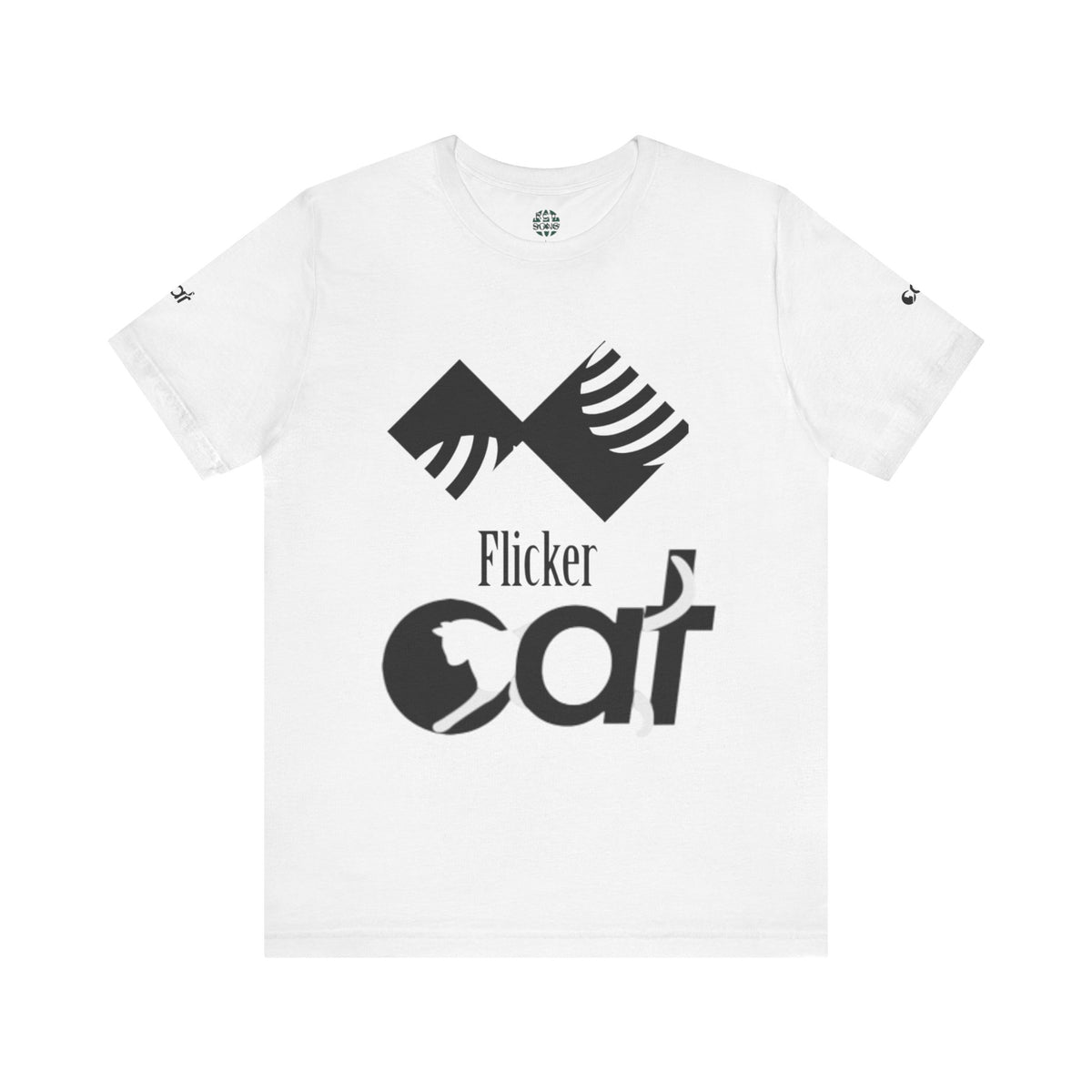 Flicker Cat Graphic Tee - Unisex Jersey Short Sleeve T-Shirt for Cat Lovers