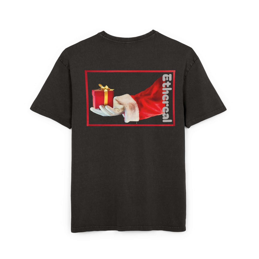 Tee Santa Claus Acid Washed Men's Oversize Heavy