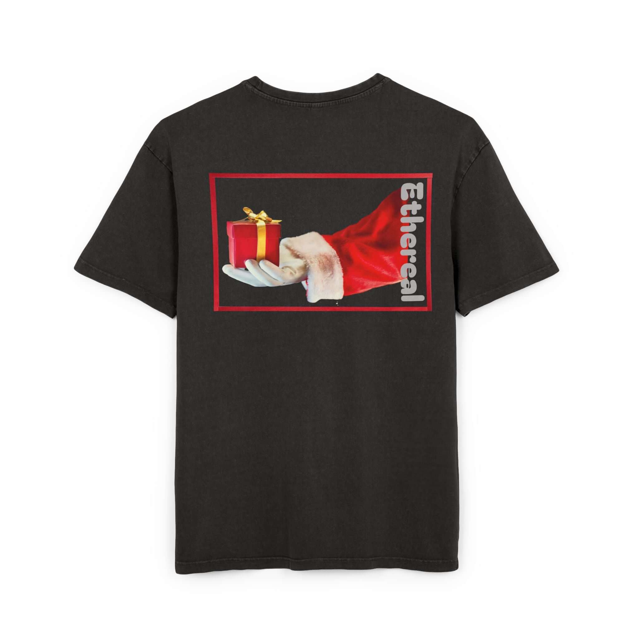 Tee Santa Claus Acid Washed Men's Oversize Heavy