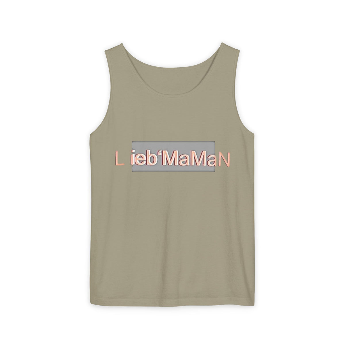 Lieb'MaMan Unisex Garment-Dyed Tank Top - Stylish and Comfortable Summer Wear