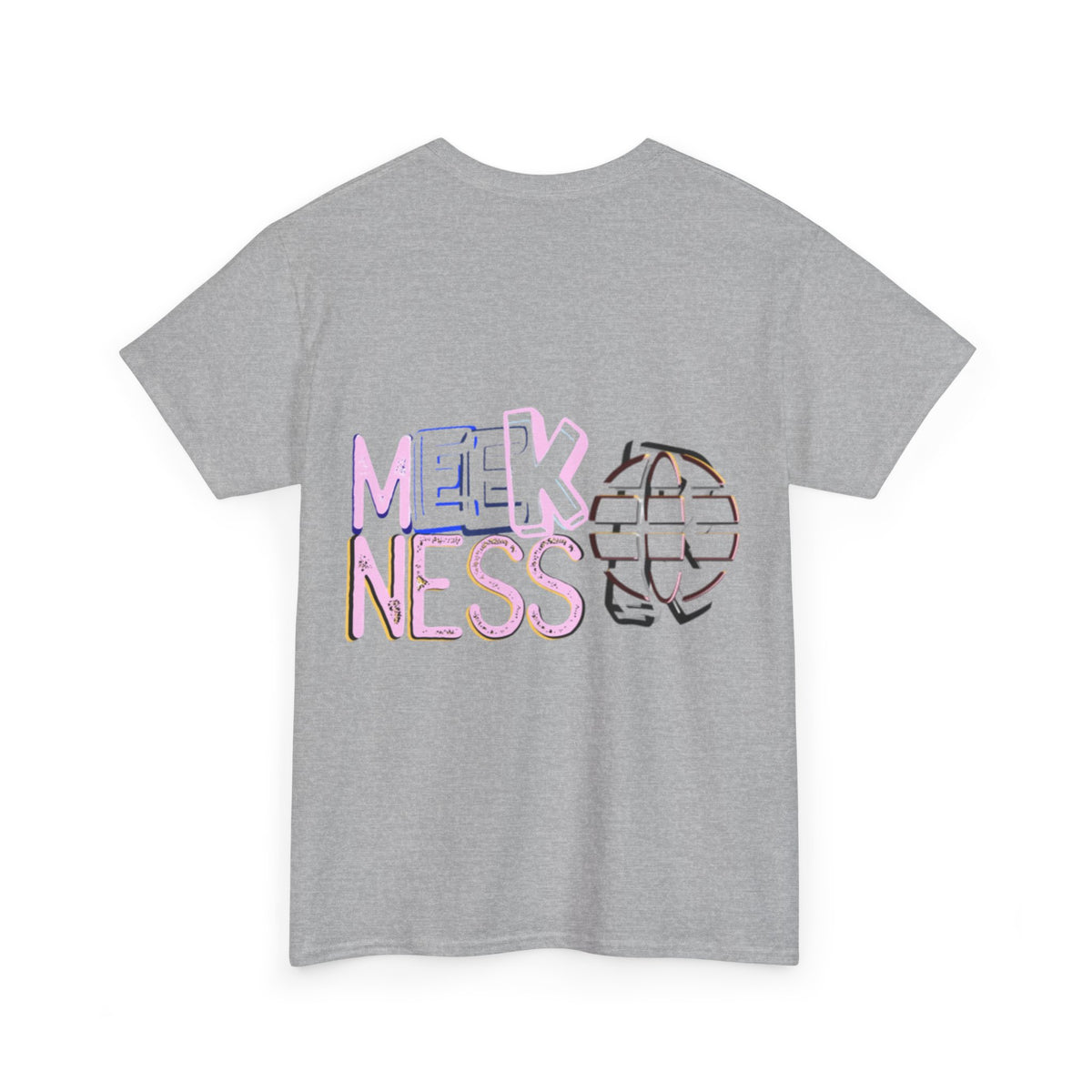 Unisex Heavy Cotton Tee - 'MEEKNESS' Graphic Shirt for Casual Wear