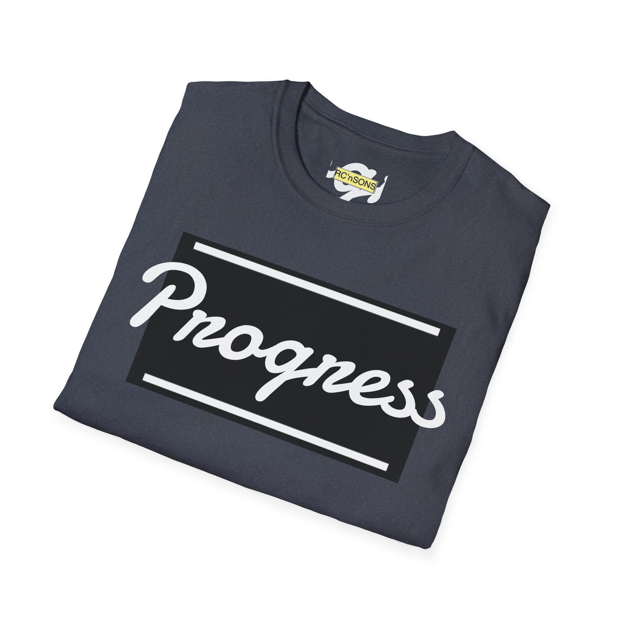 Motivational Unisex Softstyle T-Shirt | Progress Tee, Gift for Teens, Casual Wear, Workout Shirt, Inspirational Apparel Printify