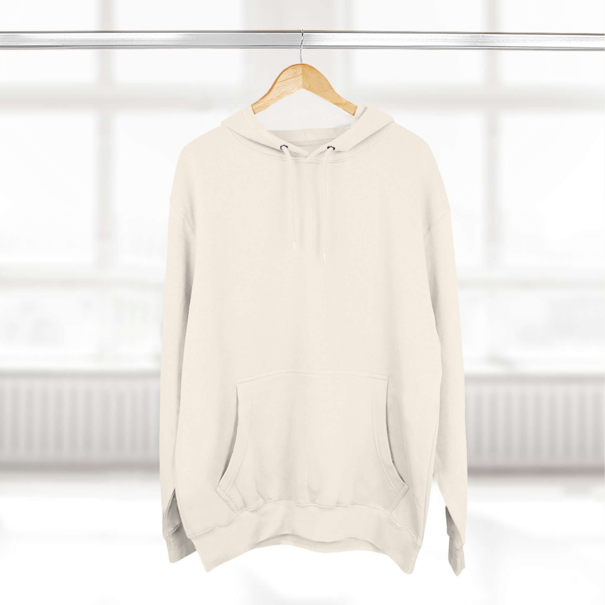 Fleece Hoodie with Quadrat Embroidery