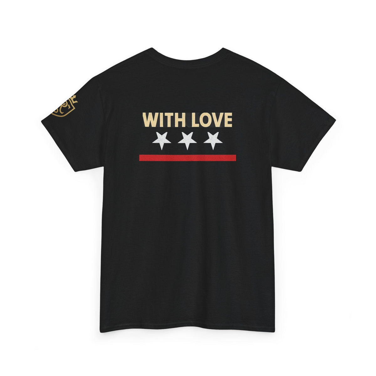 Stylish Unisex Heavy Cotton Tee - 'With Love' Statement Shirt, Casual Wear, Gift for Her, Gift for Him, Everyday Comfort Printify