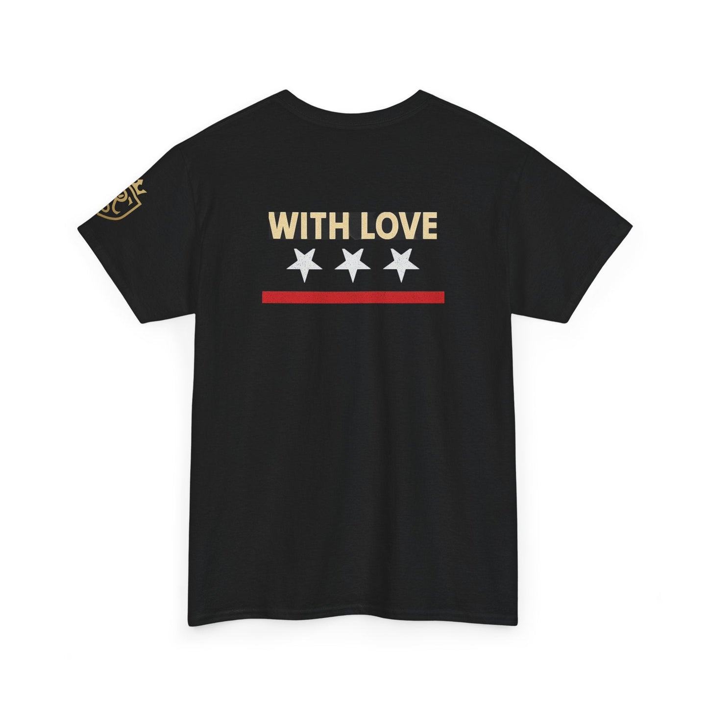 Stylish Unisex Heavy Cotton Tee - 'With Love' Statement Shirt, Casual Wear, Gift for Her, Gift for Him, Everyday Comfort Printify
