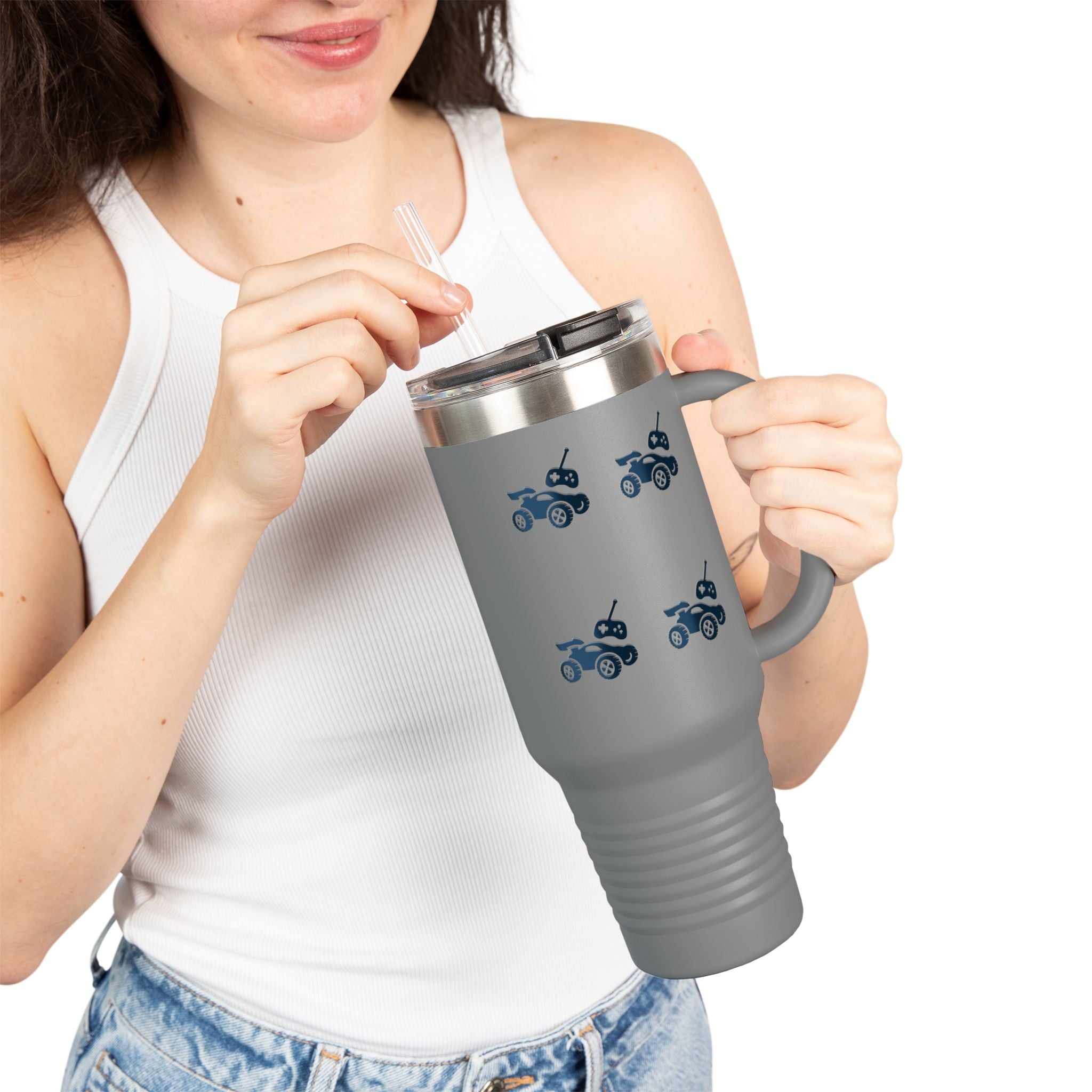 Fun Off-Roading Insulated Travel Mug, 40oz - Adventure Mug for Outdoor Lovers, Great for Camping, Road Trips, Gifts Printify
