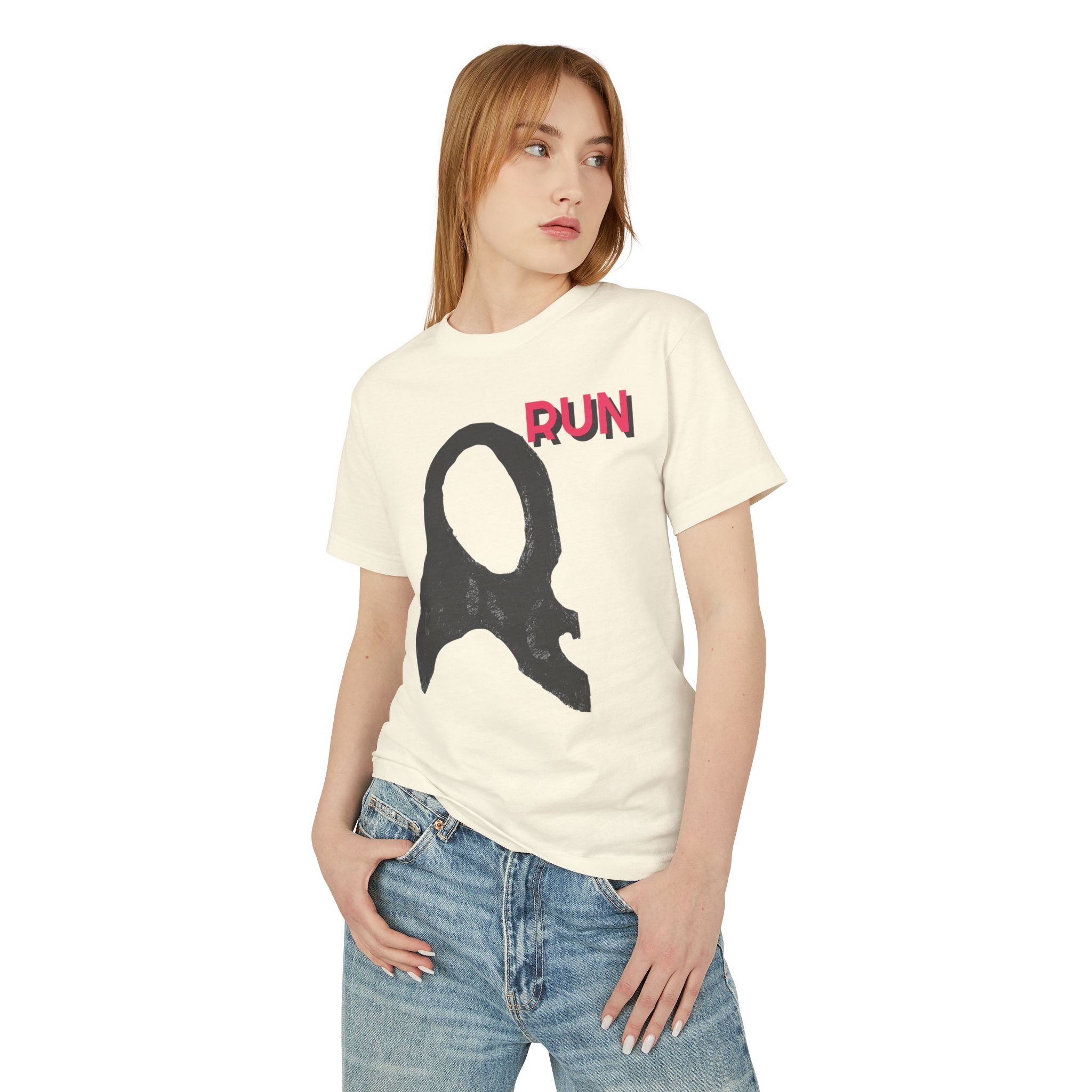 Casual Unisex Tee -  Run Graphic