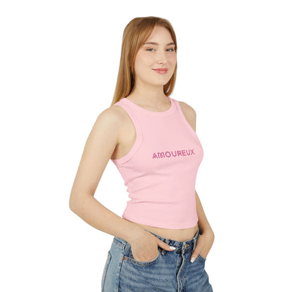 Amourös Micro Rib Racer Tank Top