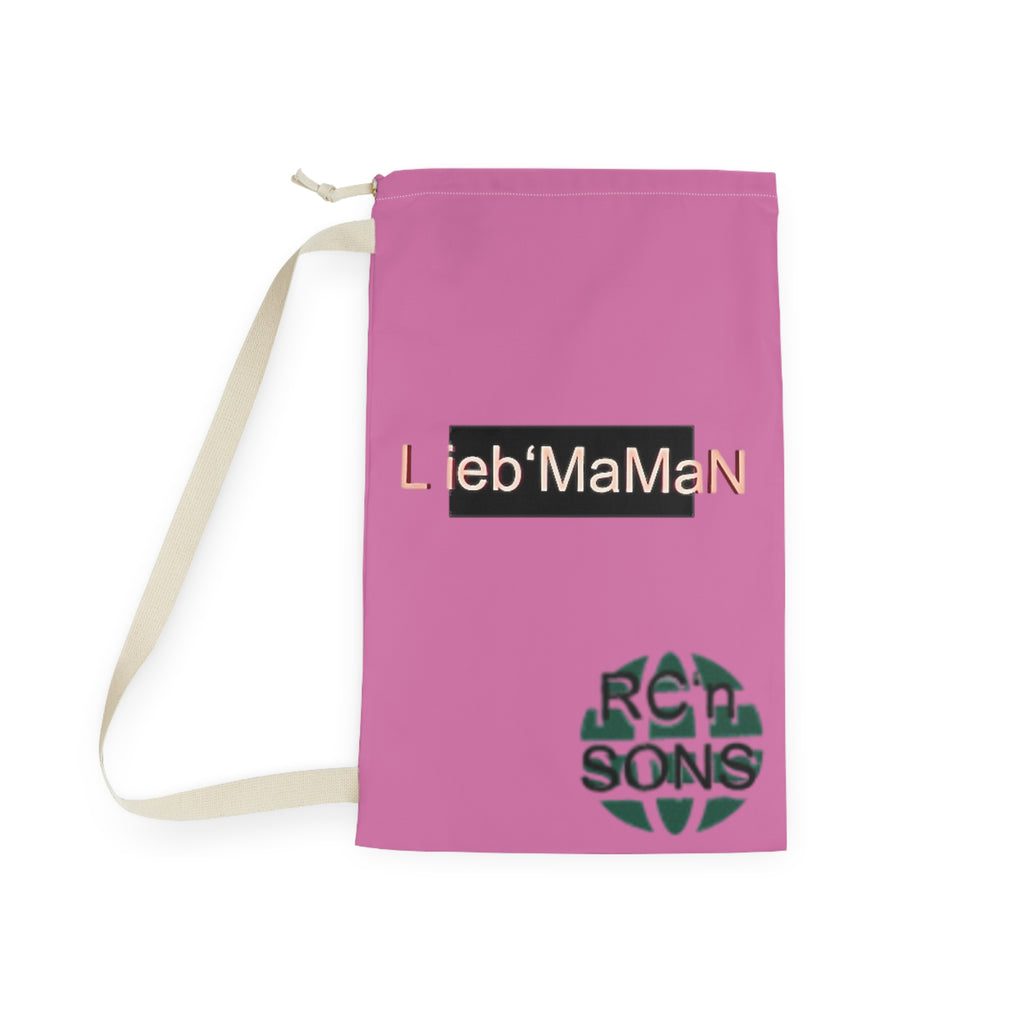 Colorful Laundry Bag with 'Hallo Lieb Mama' Design - Perfect for Home Organization
