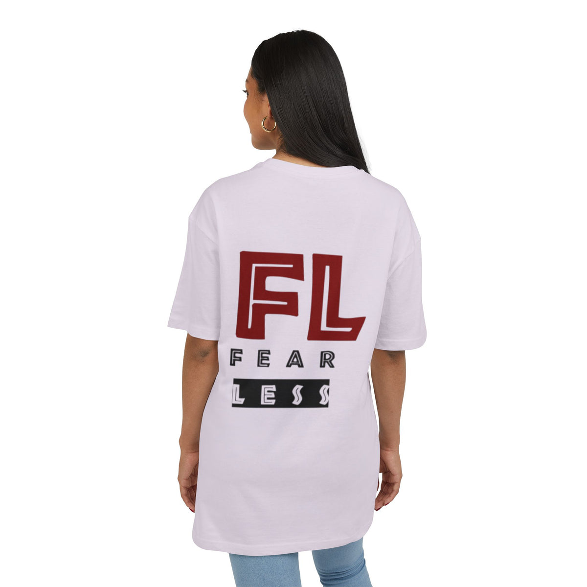 Fearless Unisex Heavy Oversize Tee - Empowering Statement Shirt