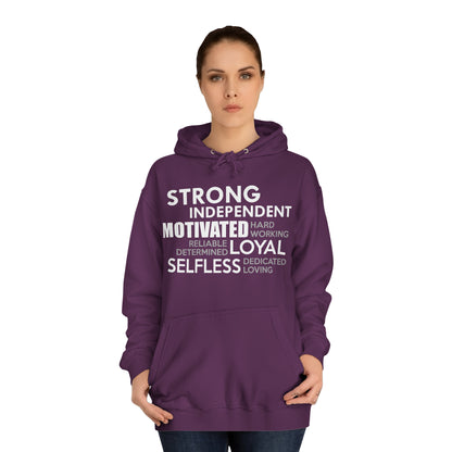 Strong Independent Motivated Unisex Hoodie