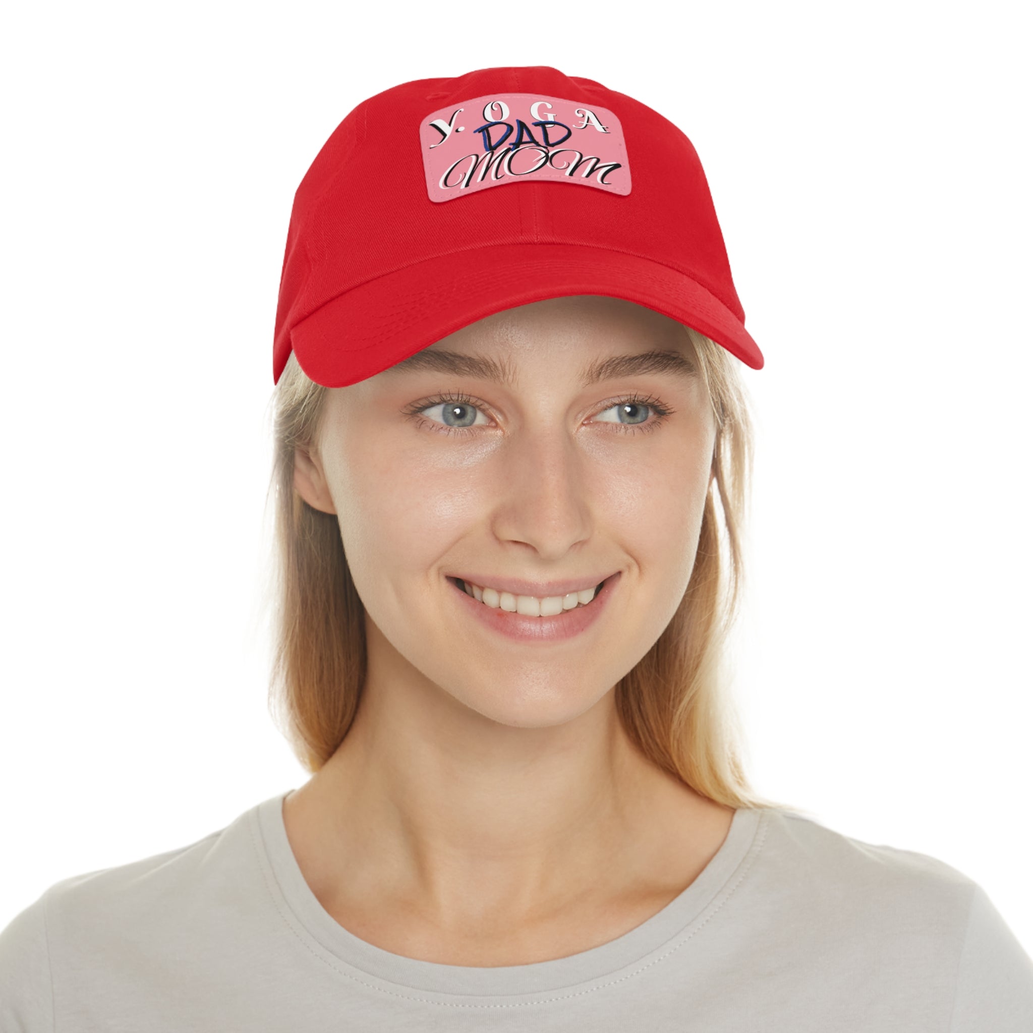 Yoga Dad Hat with Leather Patch