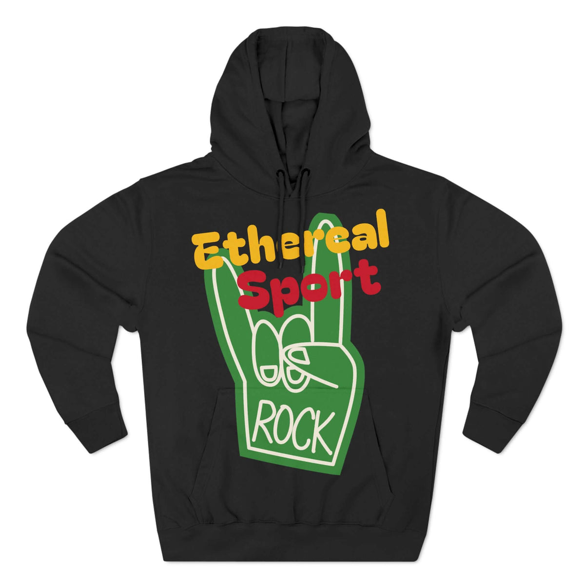 Fleece Hoodie - Ethereal Sport Rock Design
