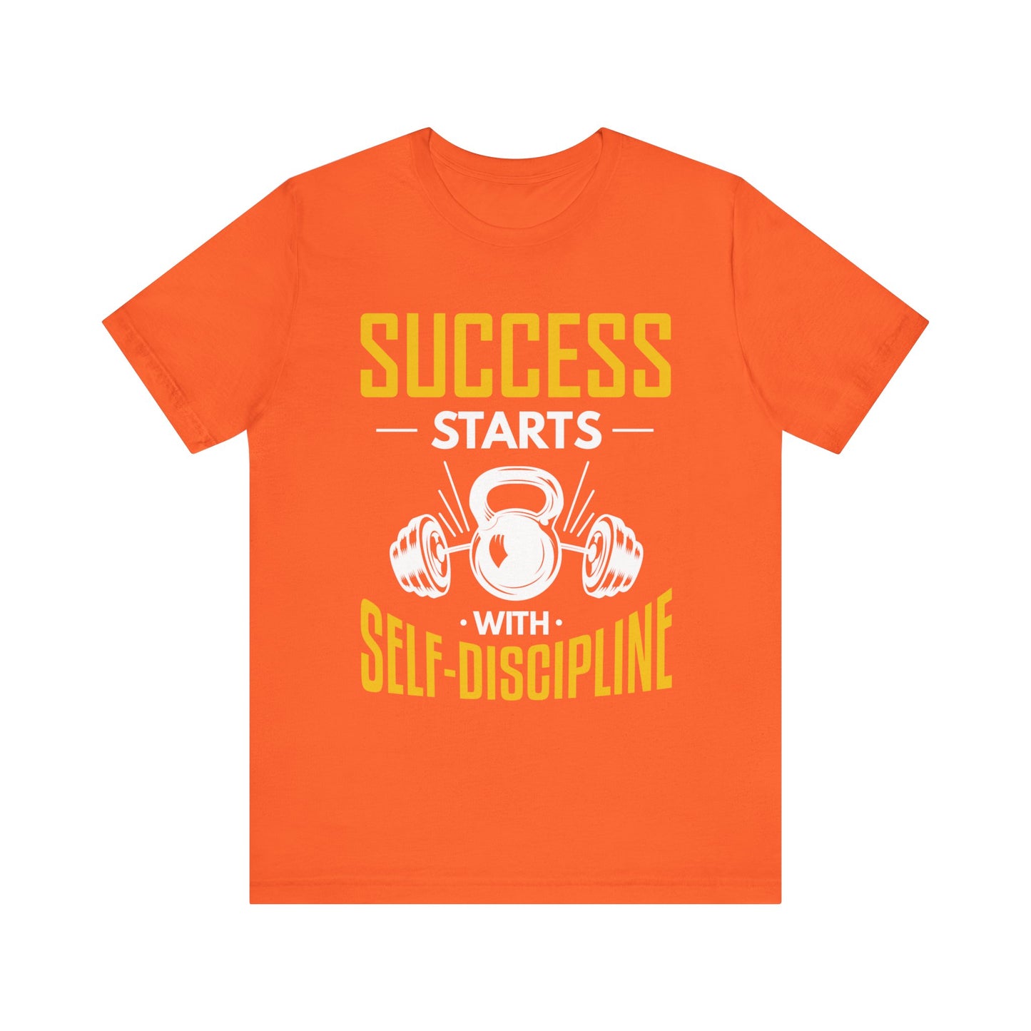 Le succès commence par le tee-shirt unisexe d’autodiscipline 