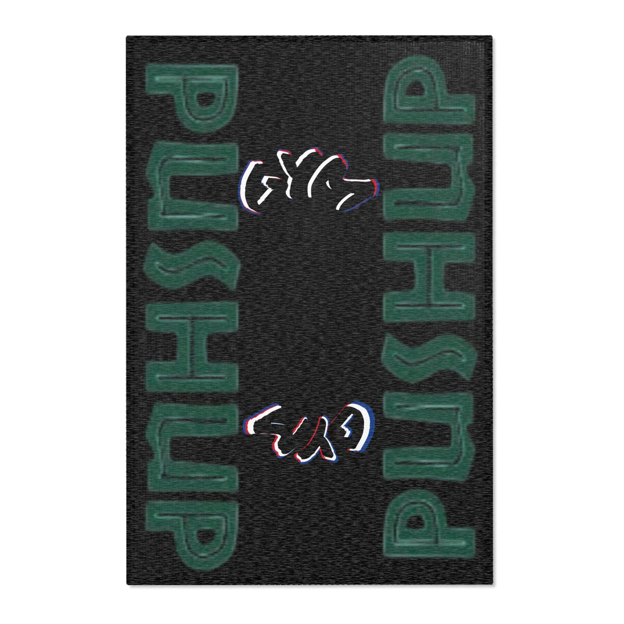 Motivational Gym Area Rug – Push-Up Design for Fitness Enthusiasts