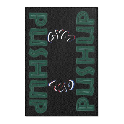 Motivational Gym Area Rug – Push-Up Design for Fitness Enthusiasts