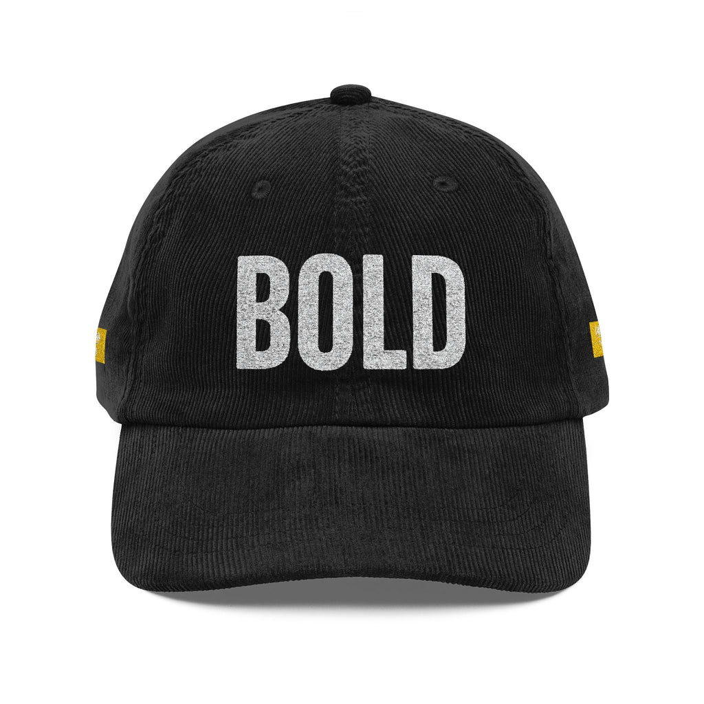 Bold Corduroy  Statement Hat, Embroidered Printify