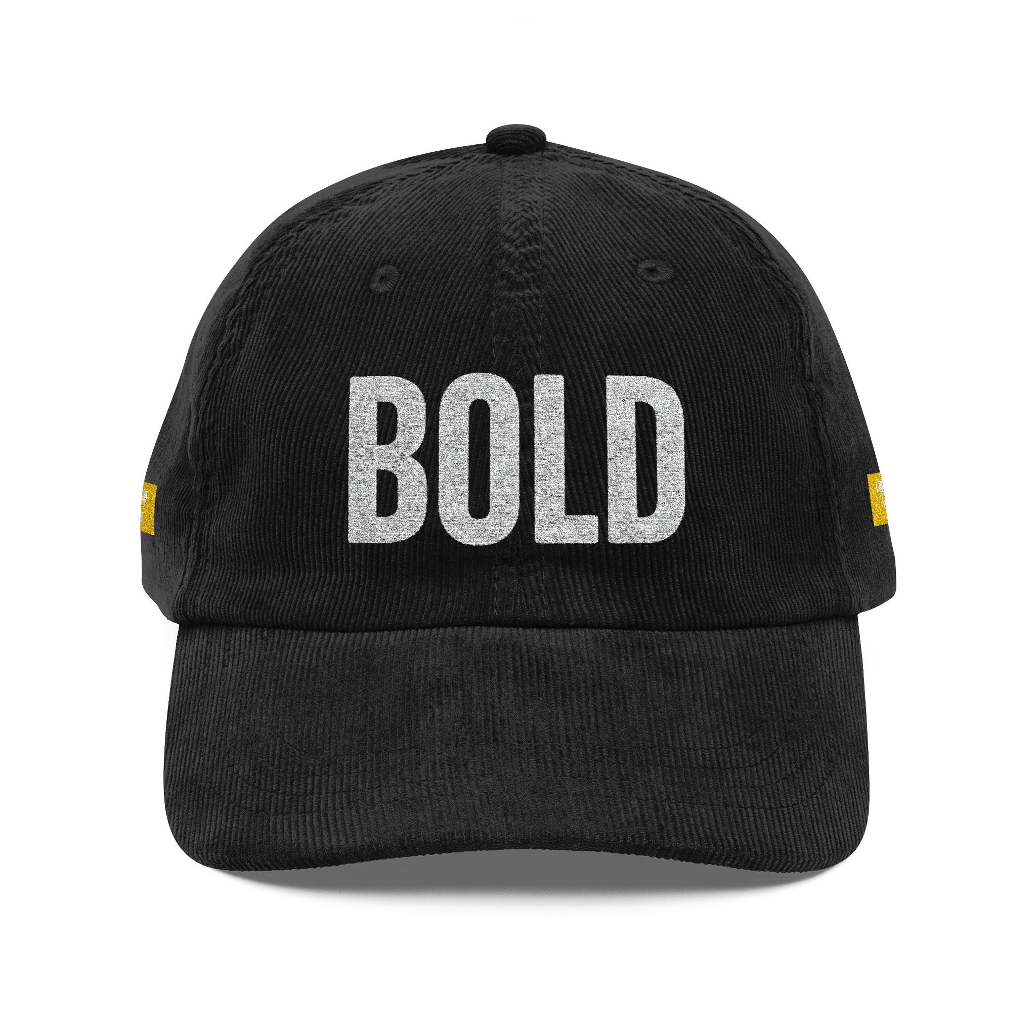 Bold Corduroy  Statement Hat, Embroidered Printify