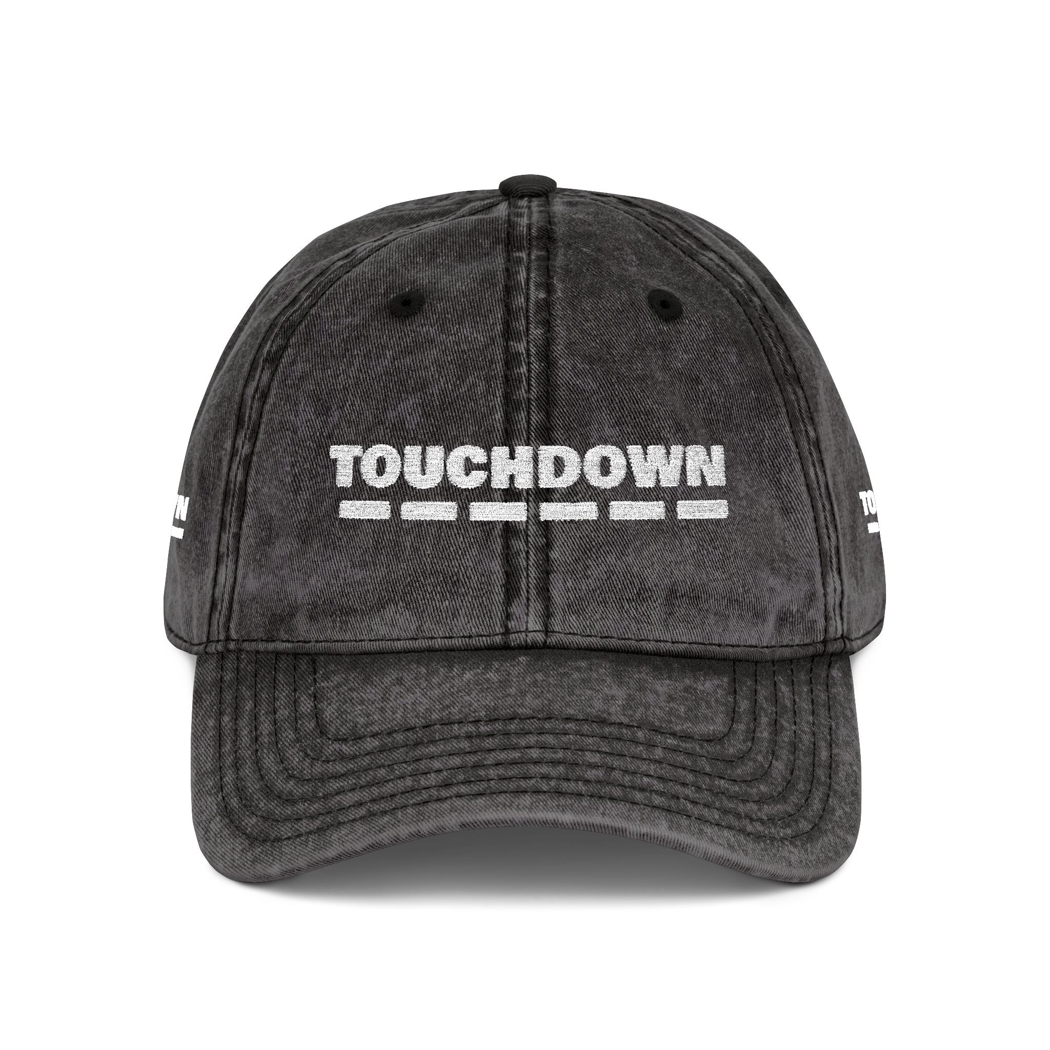 Embroidered Vintage Cap - Touchdown Sports Fan Hat