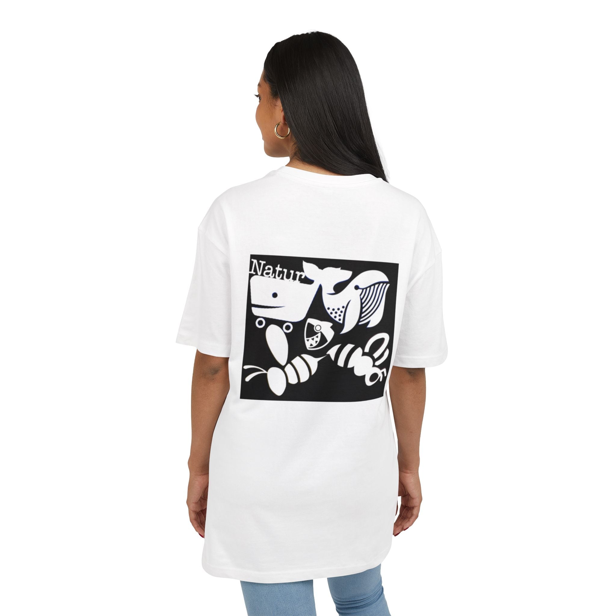 Nature-Inspired Oversize Tee - Unisex Graphic T-Shirt, Eco-Friendly Fashion, Casual Wear, Gift for Nature Lovers, Streetwear