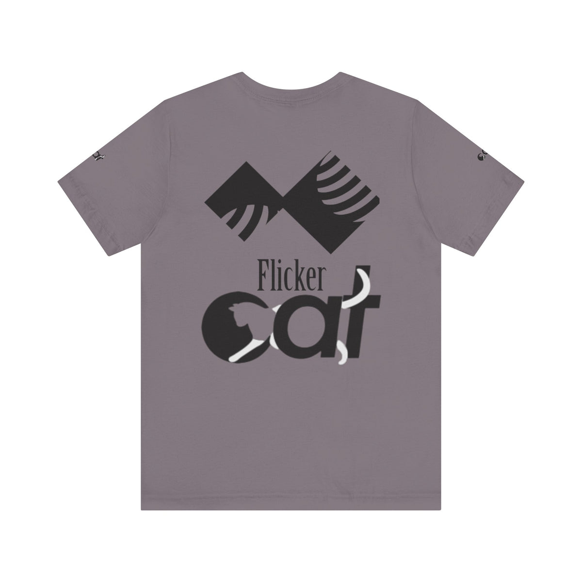 Flicker Cat Graphic Tee - Unisex Jersey Short Sleeve T-Shirt for Cat Lovers