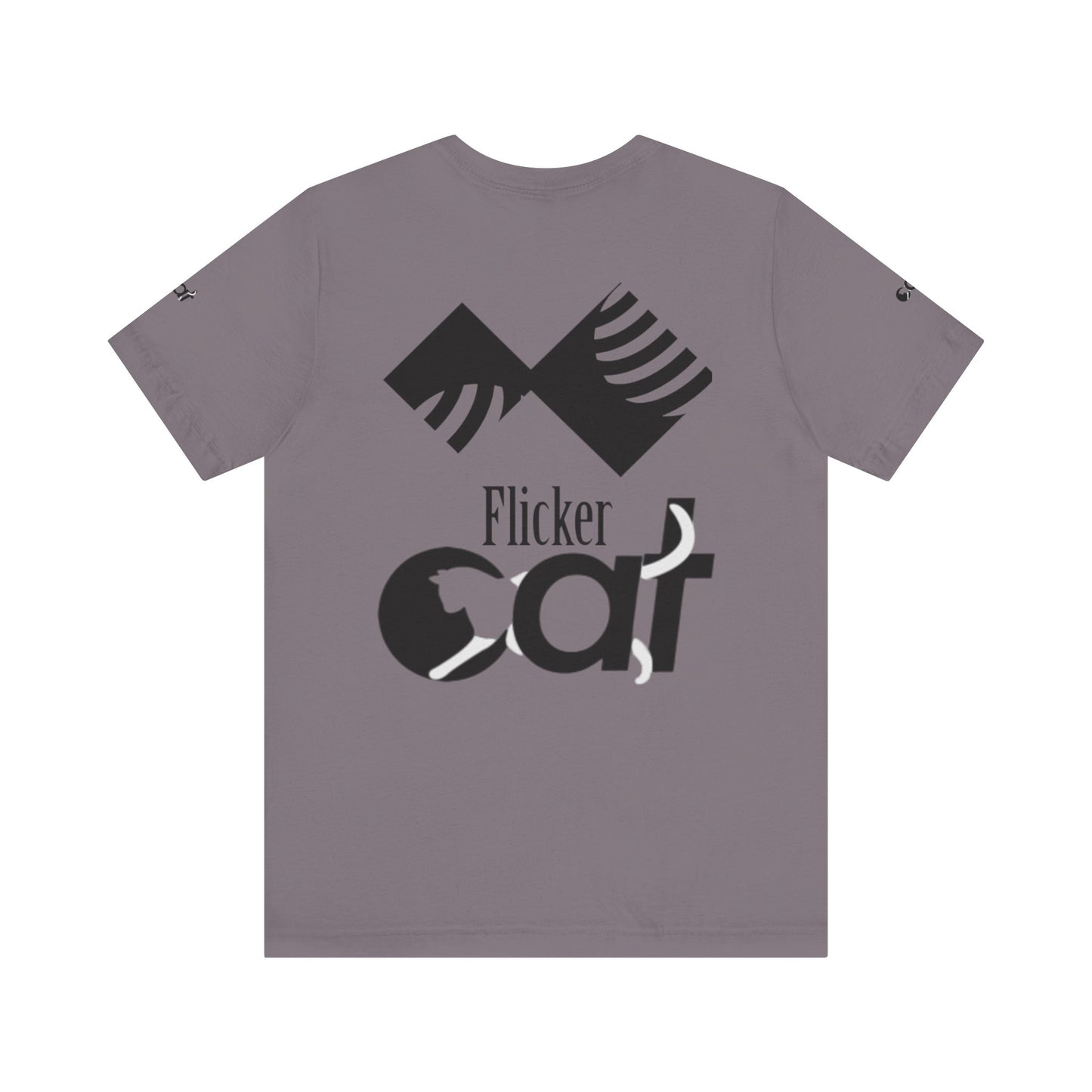 Flicker Cat Graphic Tee - Unisex Jersey Short Sleeve T-Shirt for Cat Lovers