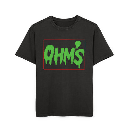 T-Shirt Olm’s Mann Acid Washed Heavy Oversize Tee for Men
