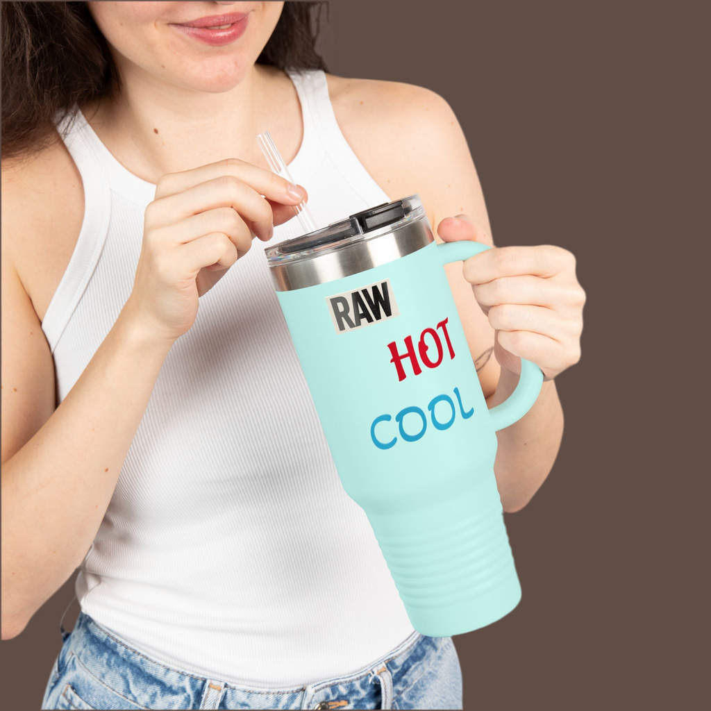 Insulated Travel Mug - Hot Cool Drink Container for Commuters, Gift for Coffee Lovers, Hydration on the Go, Outdoor Adventure, Office [...] Printify