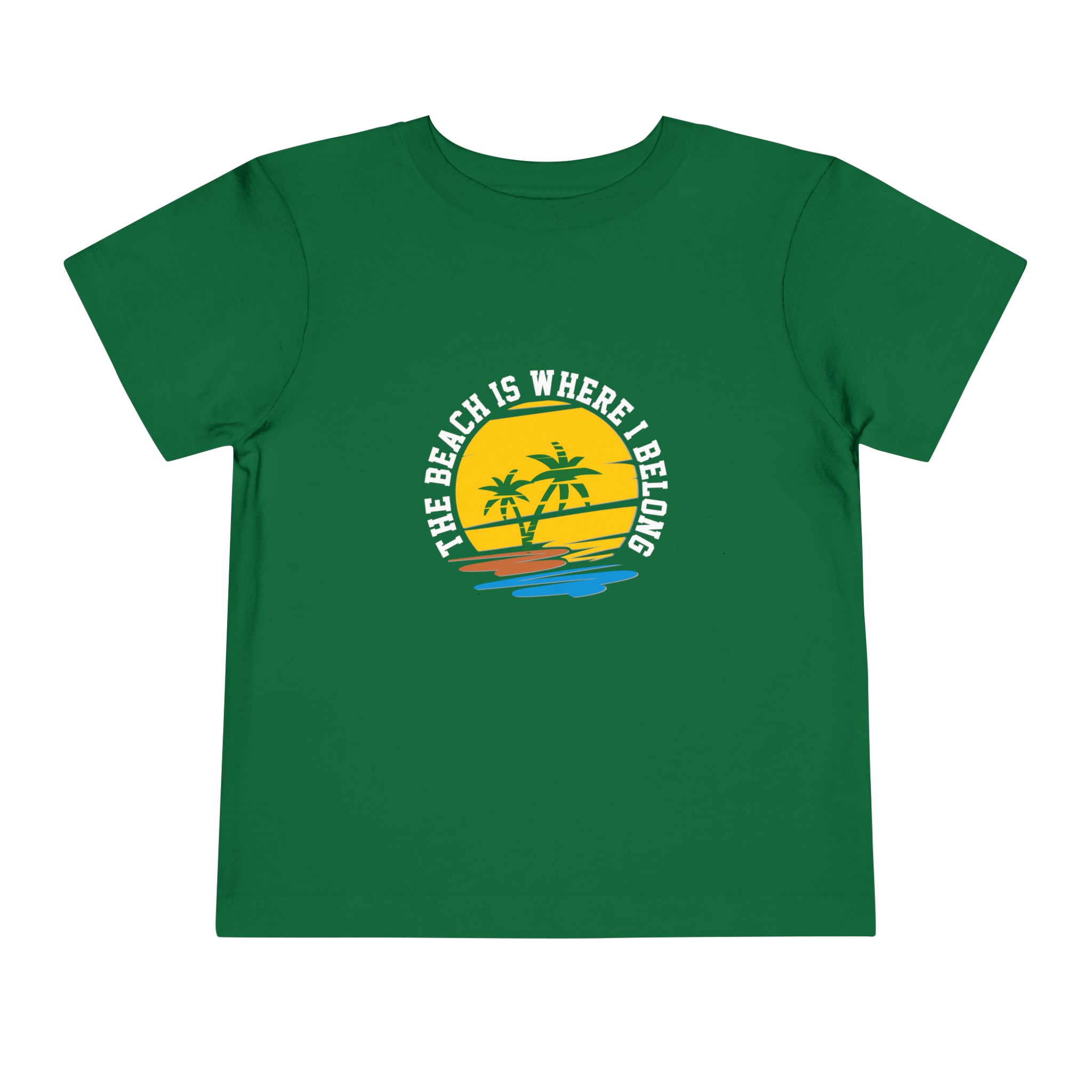 The Beach Is Where I Belong Toddler Tee