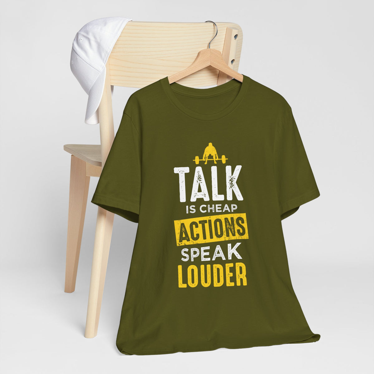 Parler, c’est des actions bon marché, parler plus fort, tee-shirt unisexe 
