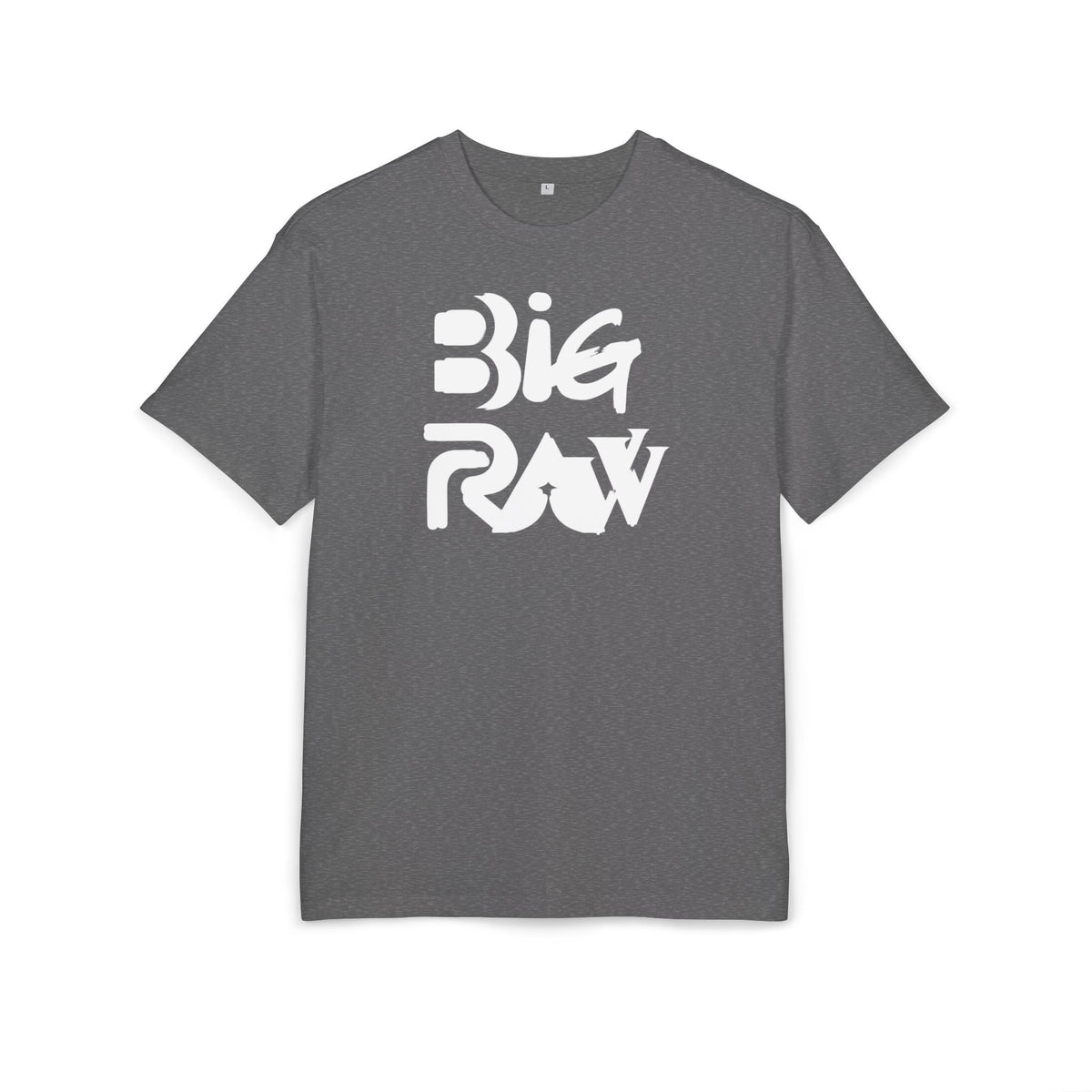 Oversize Tee Big Raw Print Unisex Heavy T-Shirt Printify