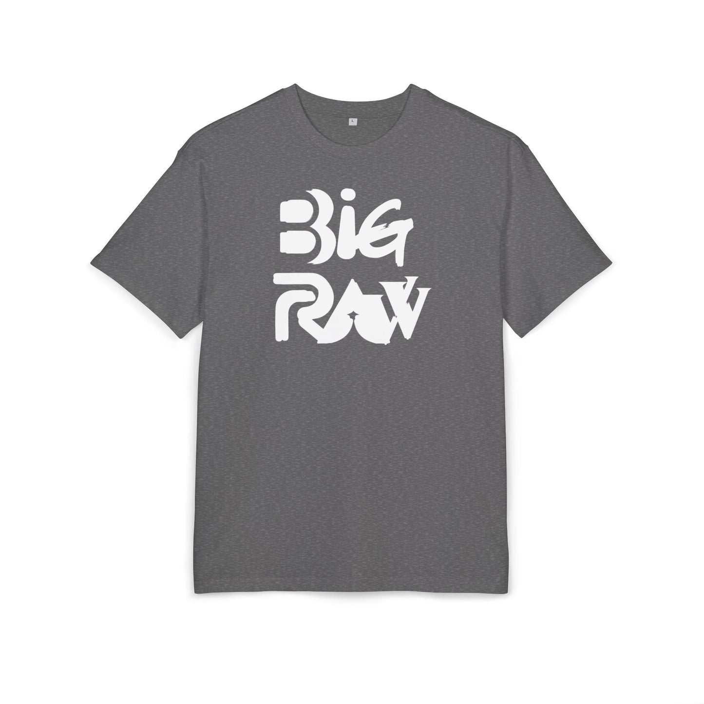Oversize Tee Big Raw Print Unisex Heavy T-Shirt Printify
