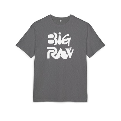 Oversize Tee Big Raw Print Unisex Heavy T-Shirt Printify