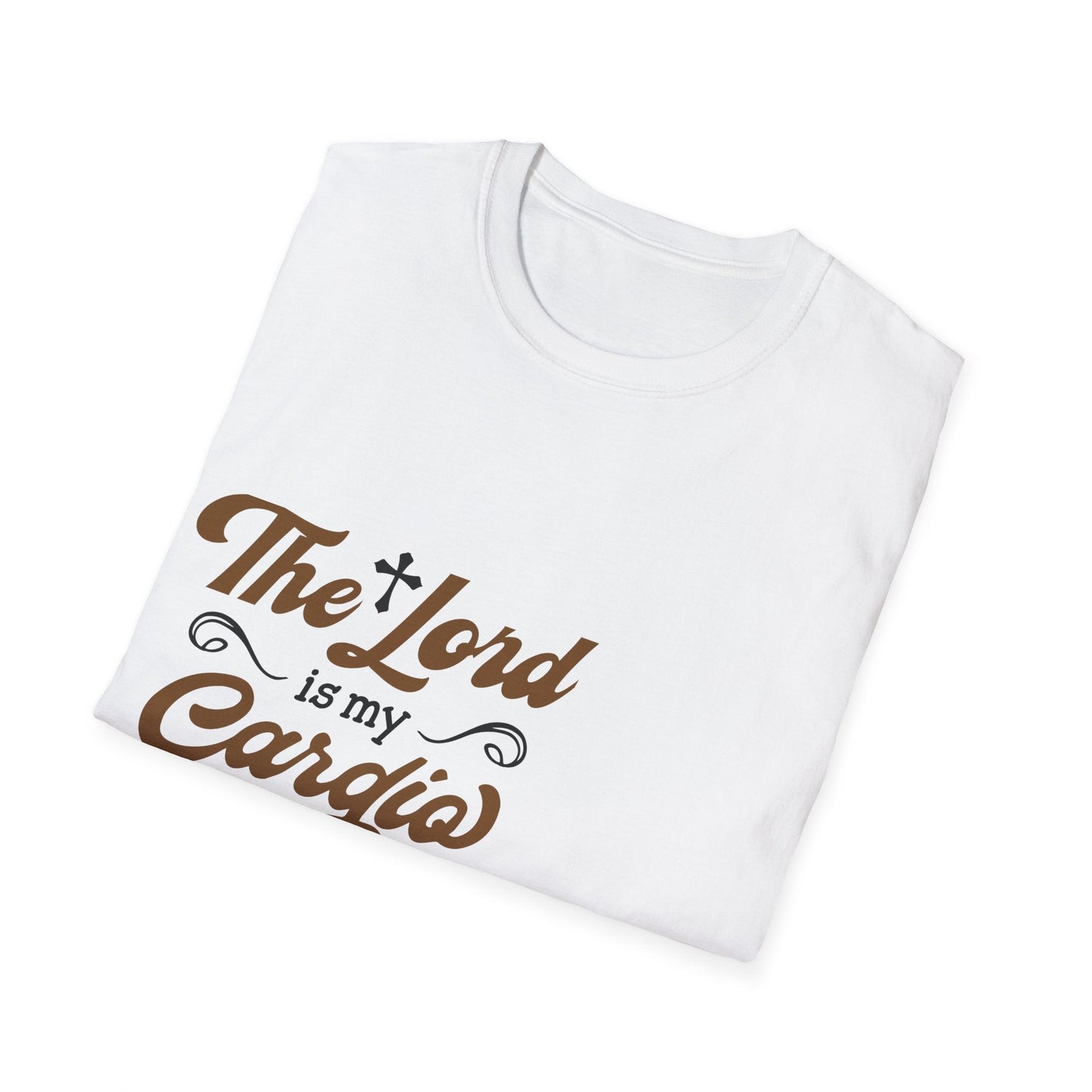 Faith-Inspired Unisex T-Shirt, The Lord is My Cardia, Christian Apparel, Spiritual Gift, Everyday Comfort Wear, Perfect for Church, [...] Printify