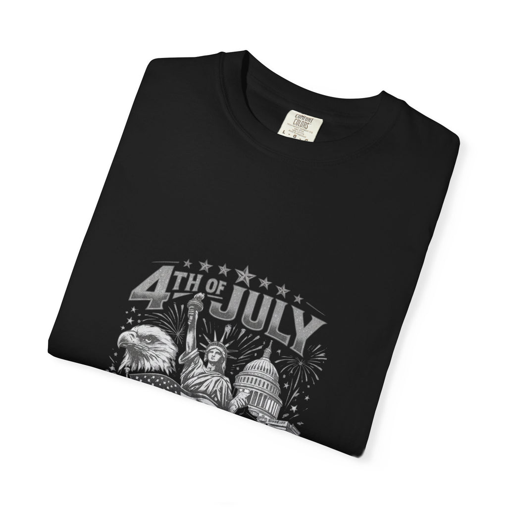 4th of July Patriotic T-Shirt — 'Land of the Free, Home of the Brave'