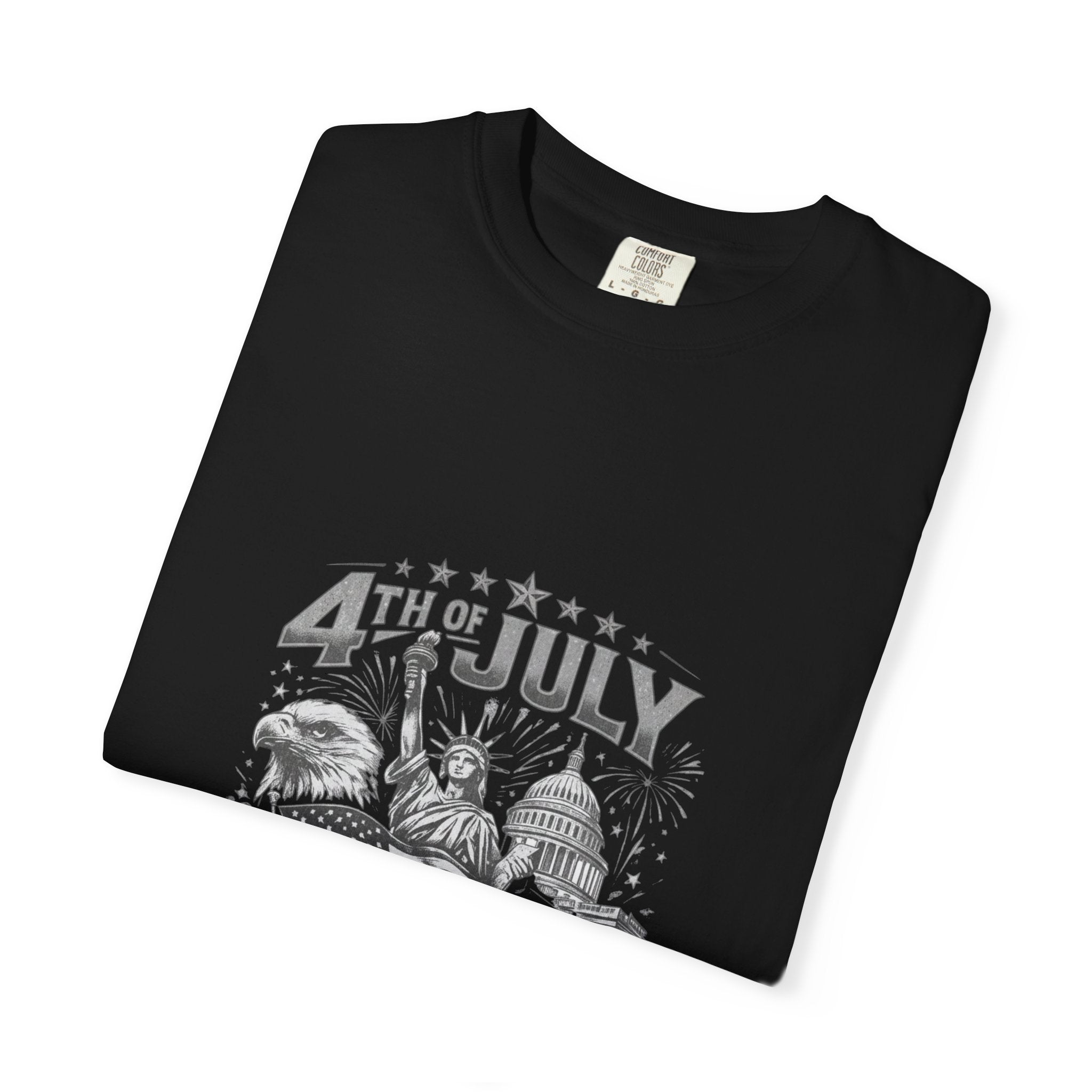4th of July Patriotic T-Shirt — 'Land of the Free, Home of the Brave'