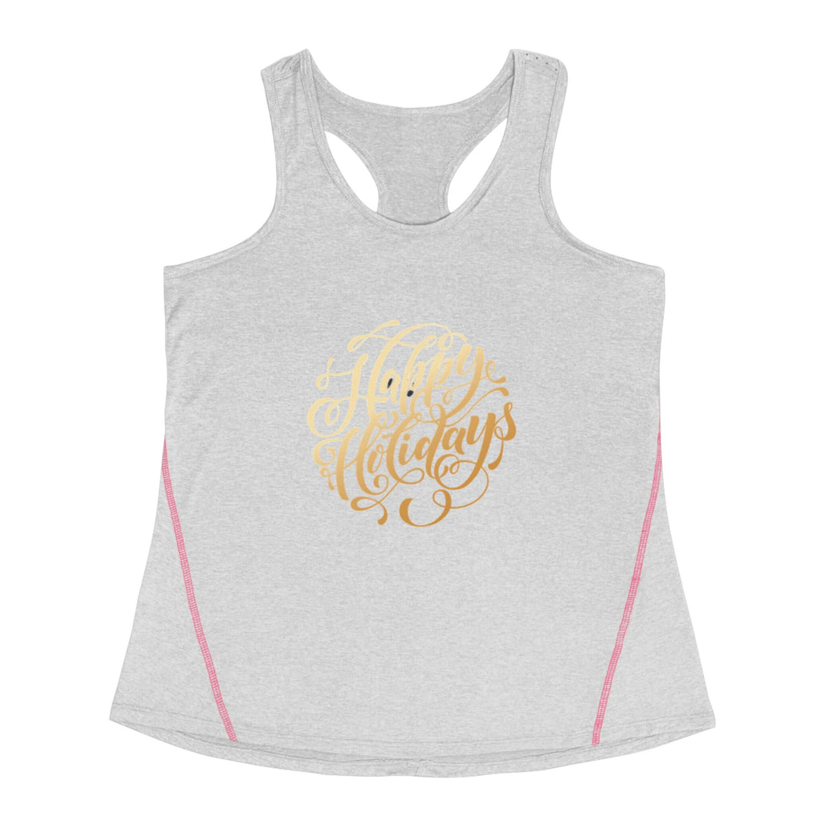 Racerback Sports Top - Happy Holiday Design