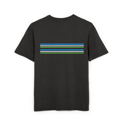 Oversize Tee with Bold Lines