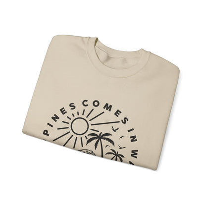 Le bonheur vient par vagues Sweatshirt 