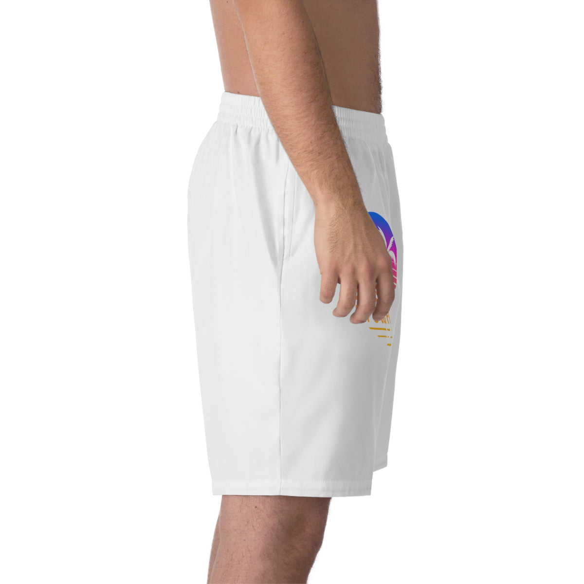 Men's Elastic Beach Shorts (AOP)