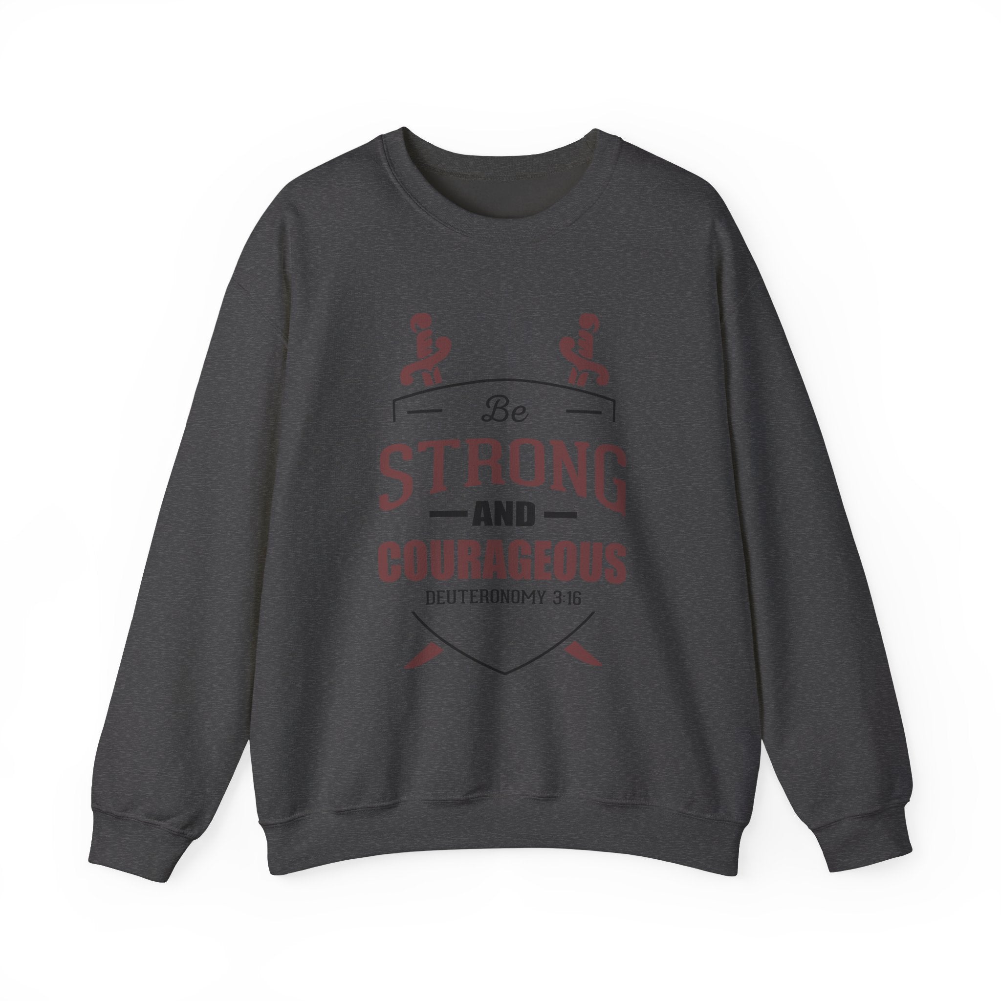 Soyez fort et courageux Sweat-shirt unisexe 
