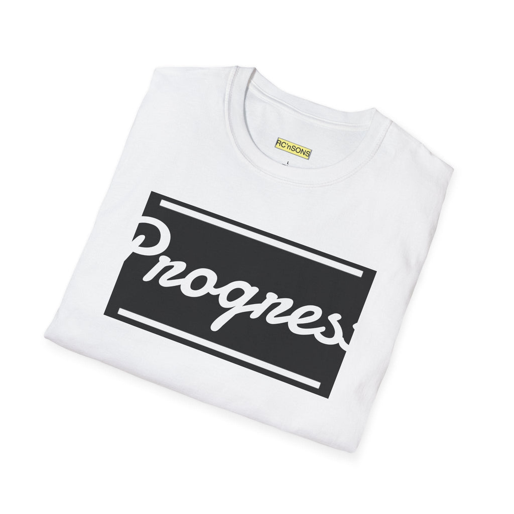 Motivational Unisex Softstyle T-Shirt | Progress Tee, Gift for Teens, Casual Wear, Workout Shirt, Inspirational Apparel Printify
