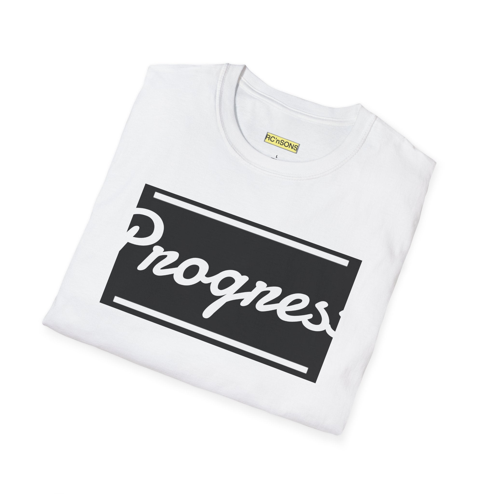 Motivational Unisex Softstyle T-Shirt | Progress Tee, Gift for Teens, Casual Wear, Workout Shirt, Inspirational Apparel Printify