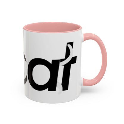 Playful Cat Accent Coffee Mug - 11oz & 15oz - Perfect for Cat Lovers Printify