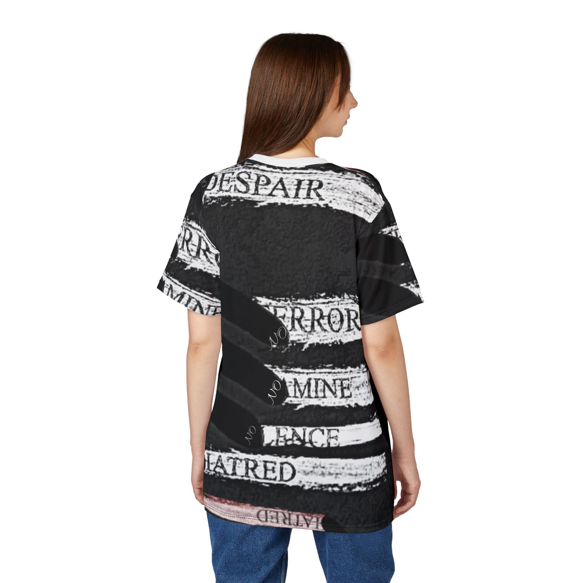 Emotional Statement Tee: Unisex Cut & Sew AOP Shirt | Expressive Graphic Tee for Casual Wear, Unique Gift for Holidays, Motivational [...] Printify