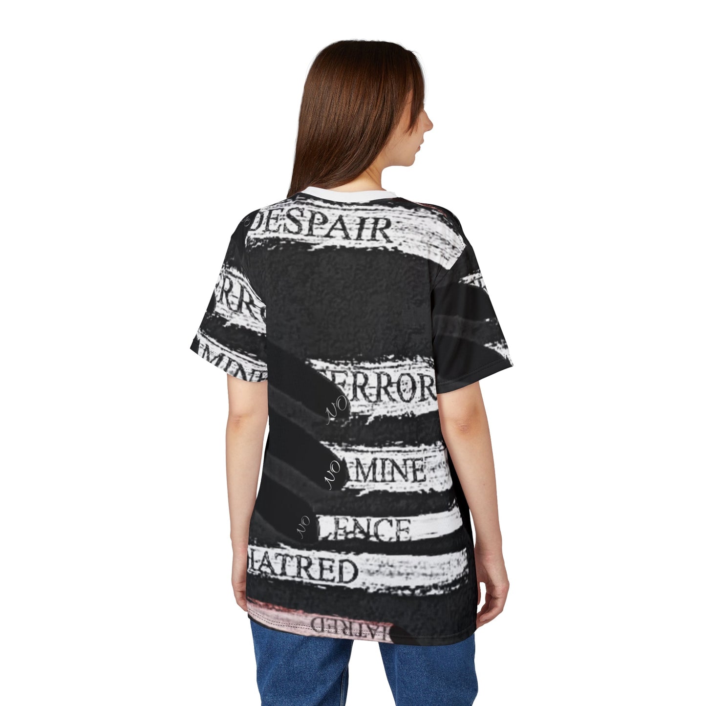 Emotional Statement Tee: Unisex Cut & Sew AOP Shirt | Expressive Graphic Tee for Casual Wear, Unique Gift for Holidays, Motivational [...] Printify