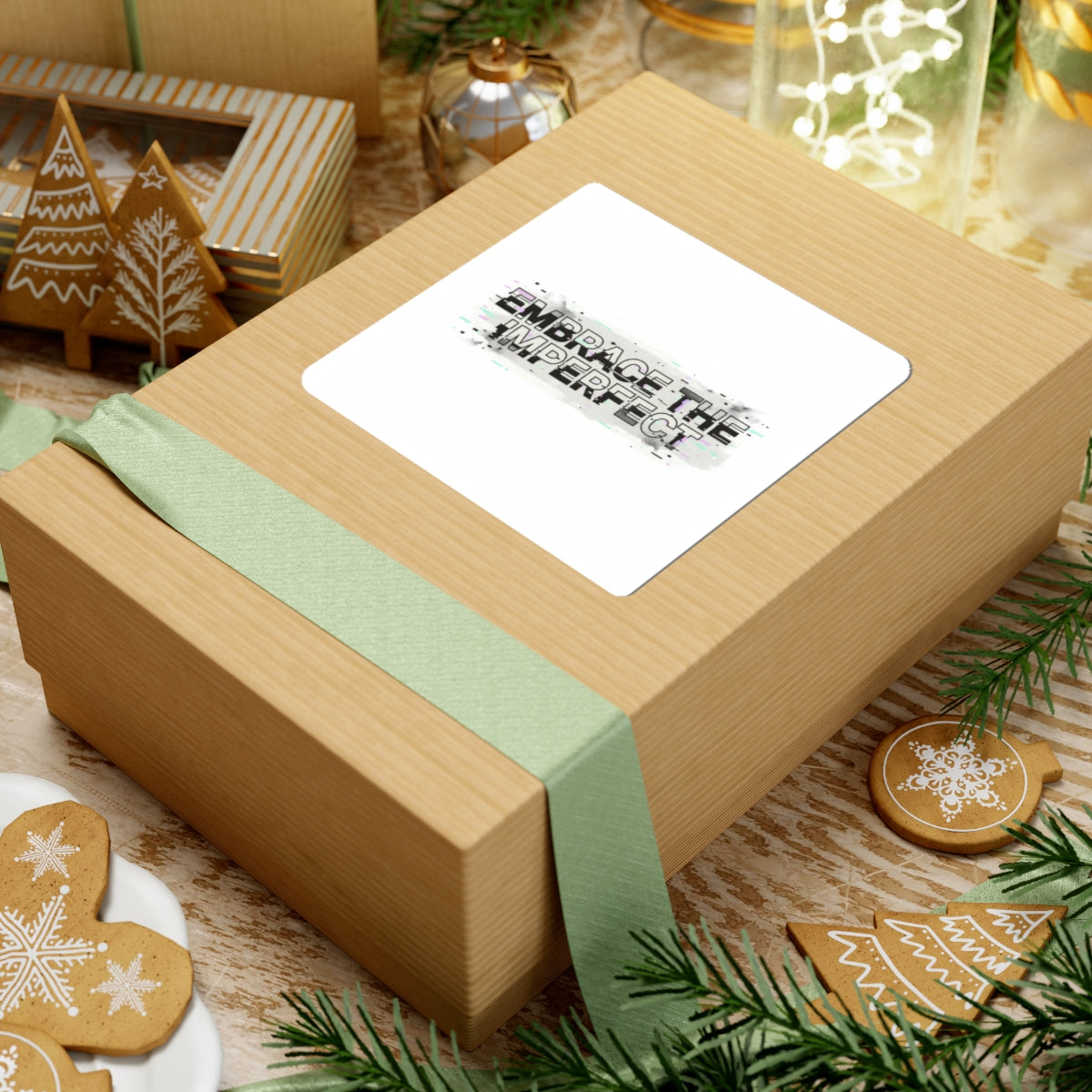 Embrace the Imperfect Sticker | Analog Error glitch art, VHS static