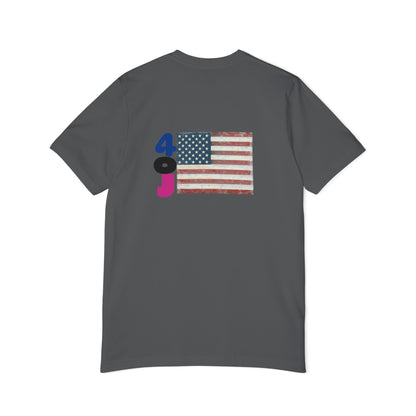 USA Flag Short-Sleeve T-Shirt, Patriotic Tee for Independence Day, Casual Wear, Gift for Veterans, Summer Style